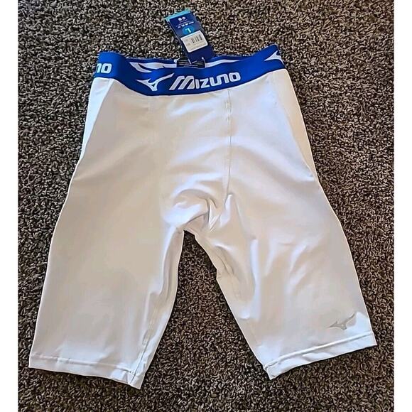 Mizuno Mens Elite Sliding Shorts Performance Padded Sliders White LARGE - Picture 3 of 9